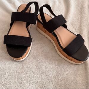 Madden Girl Black Platform Sandals